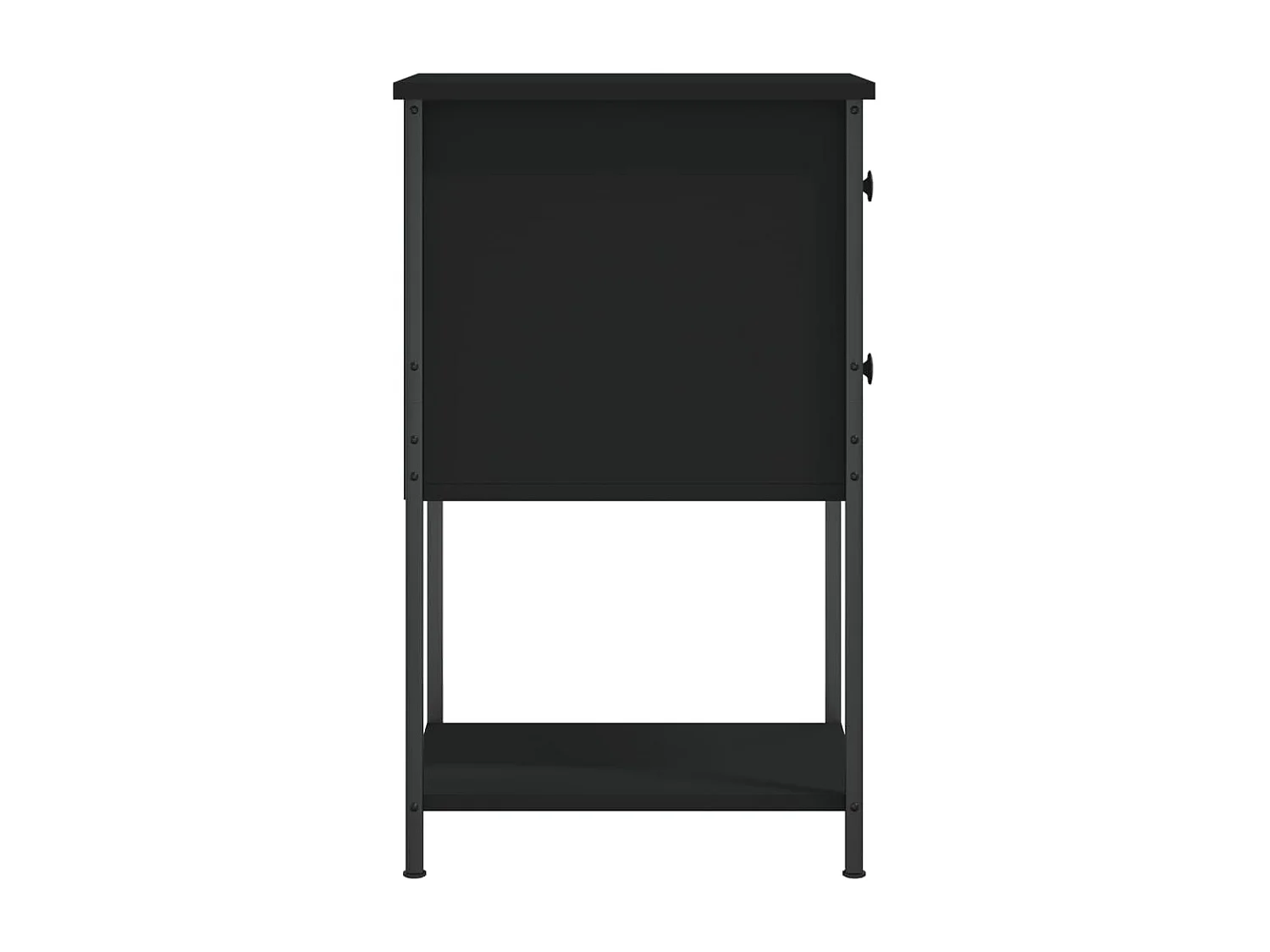 Comodino nero 32x42x70 cm in legno ingegnerizzato