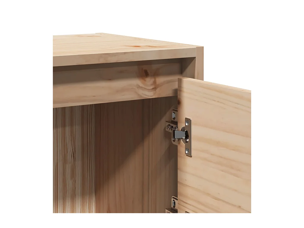 Nachtkastjes 2 stuks 40x30,5x40 cm massief grenenhout