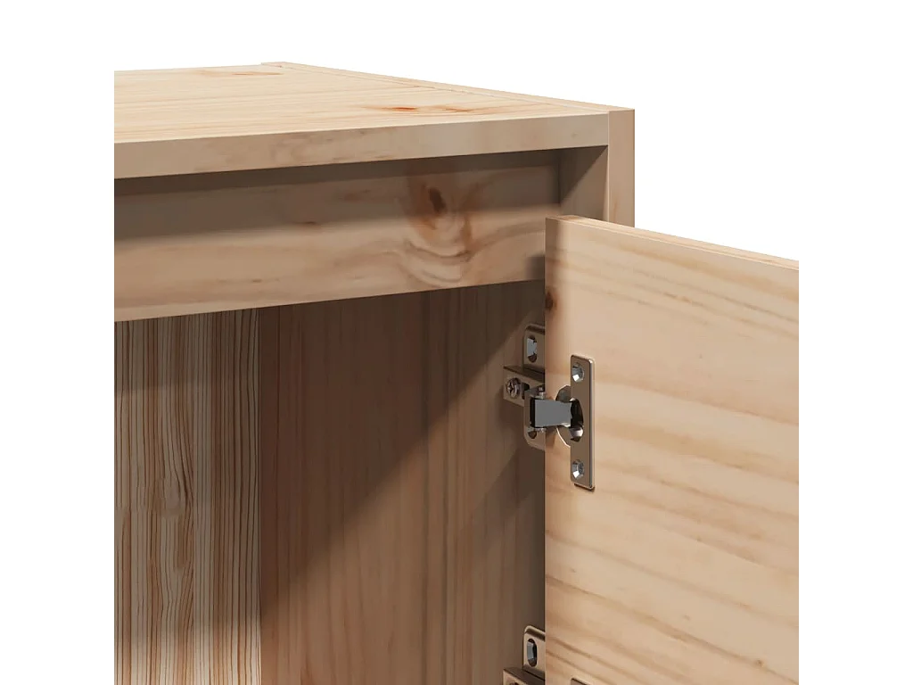 Mesitas de noche 2 uds 40x30,5x40 cm madera maciza de pino