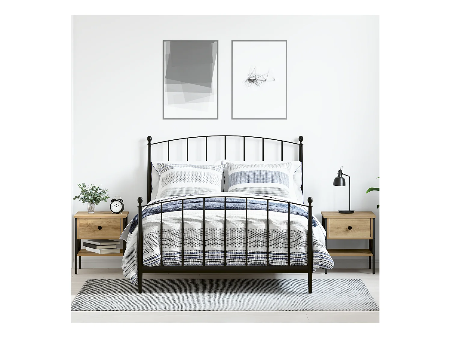 Comodini 2 pz Rovere 40x42x45 cm Legno ricostituito