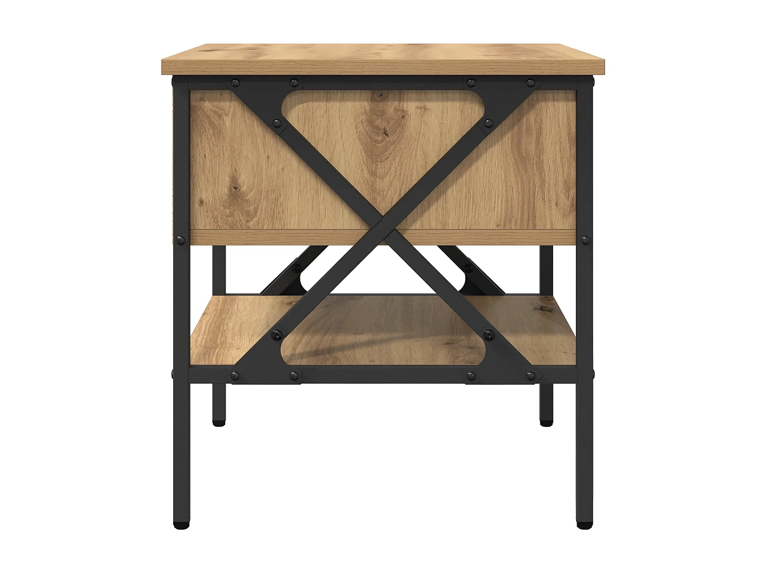 Comodini 2 pz Rovere 40x42x45 cm Legno ricostituito