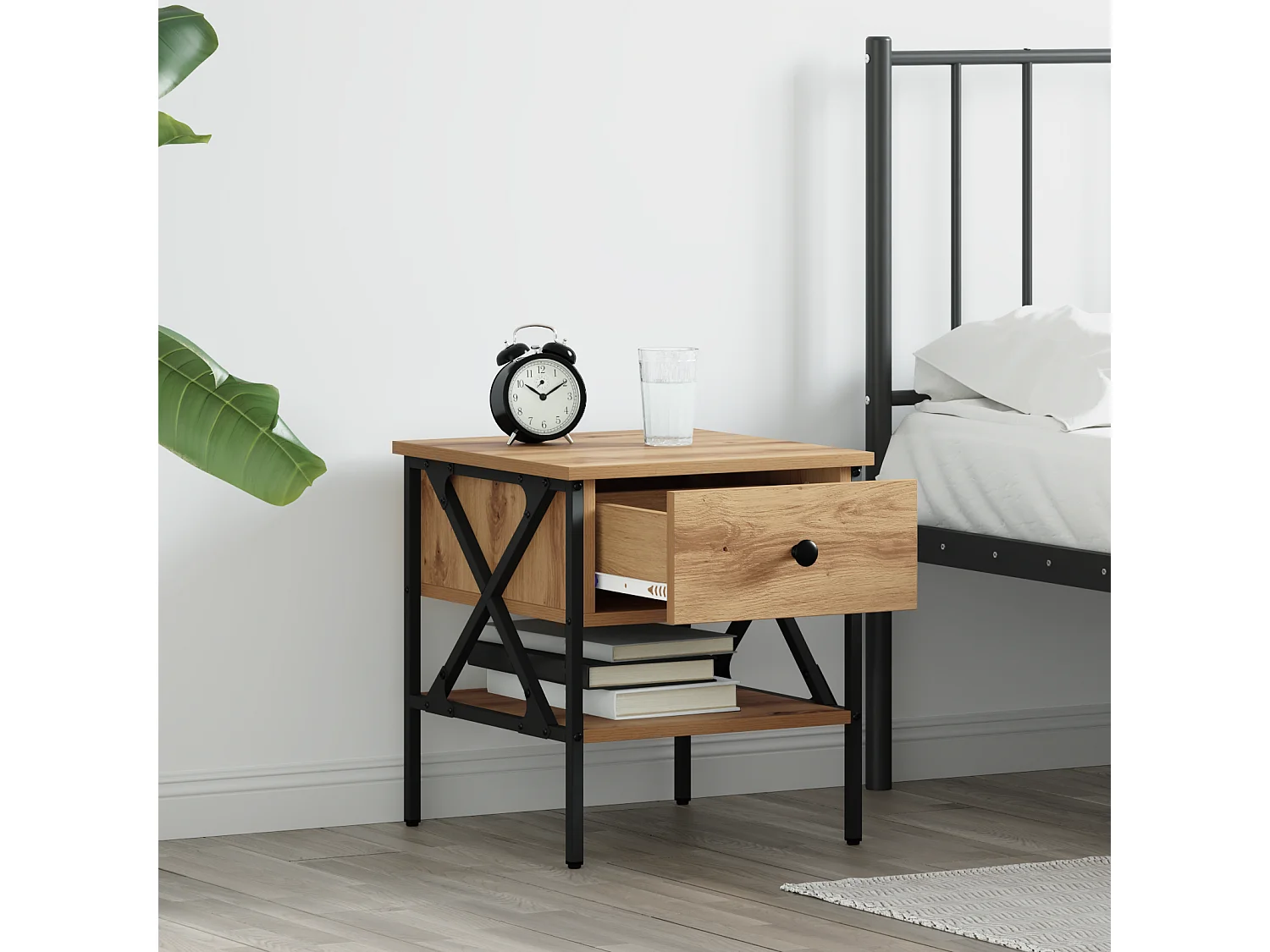 Tables de chevet 2 pcs Chêne 40x42x45 cm Bois reconstitué