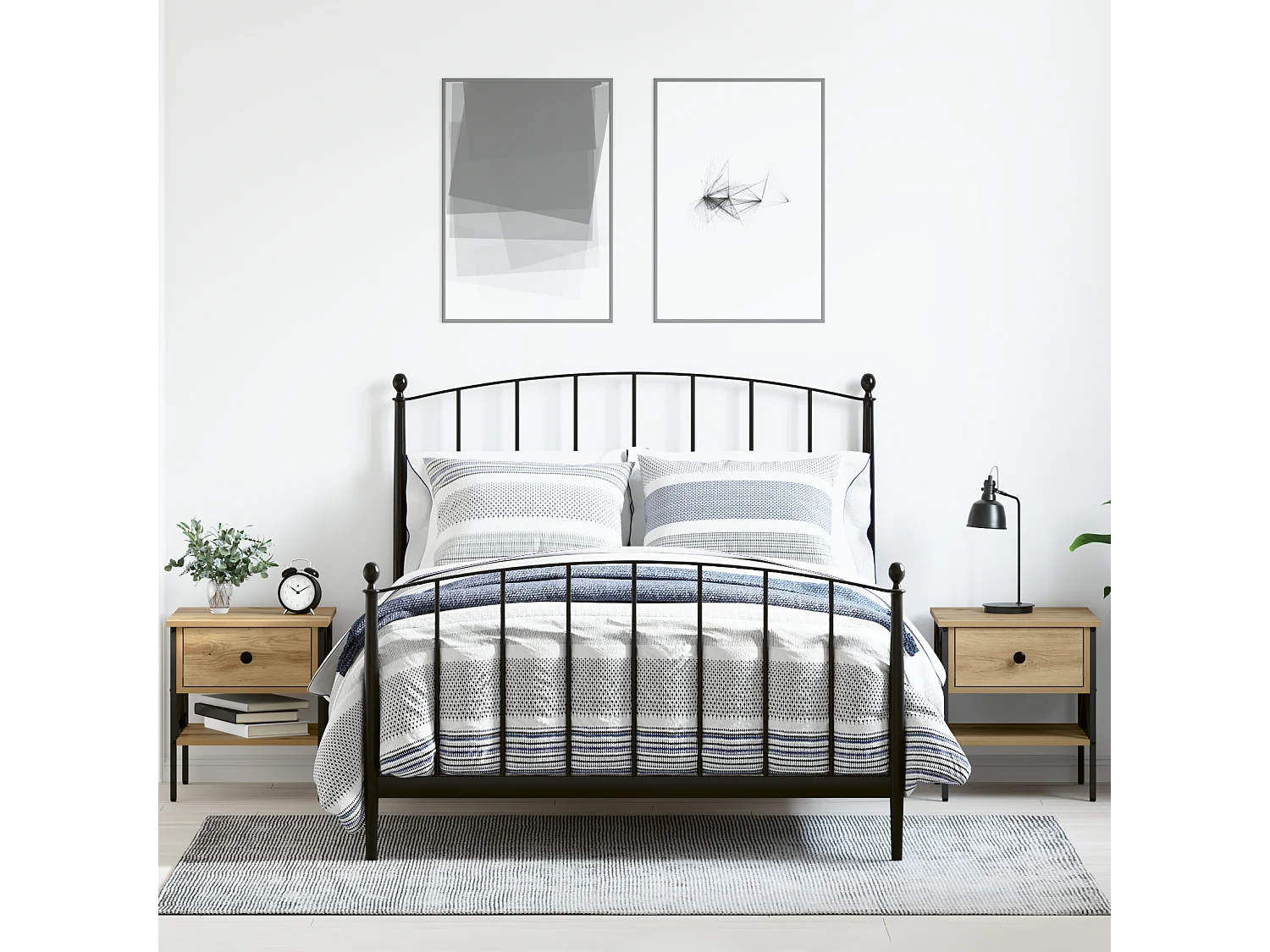 Tables de chevet 2 pcs Chêne 40x42x45 cm Bois reconstitué