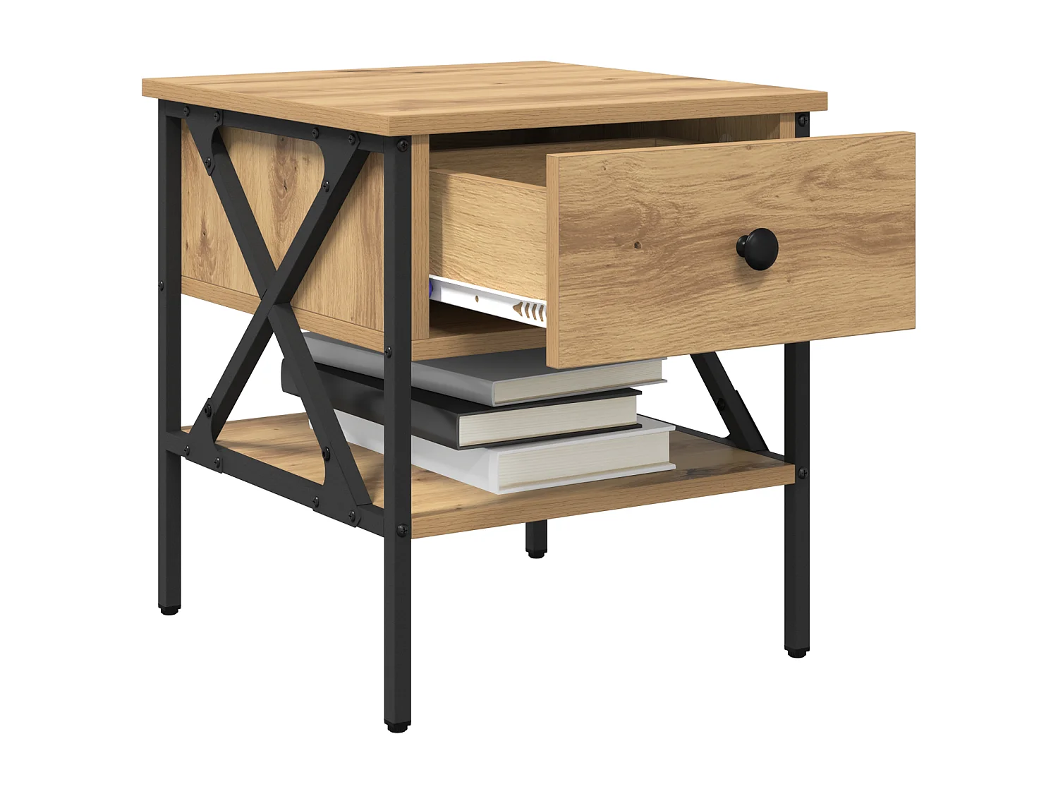 Tables de chevet 2 pcs Chêne 40x42x45 cm Bois reconstitué