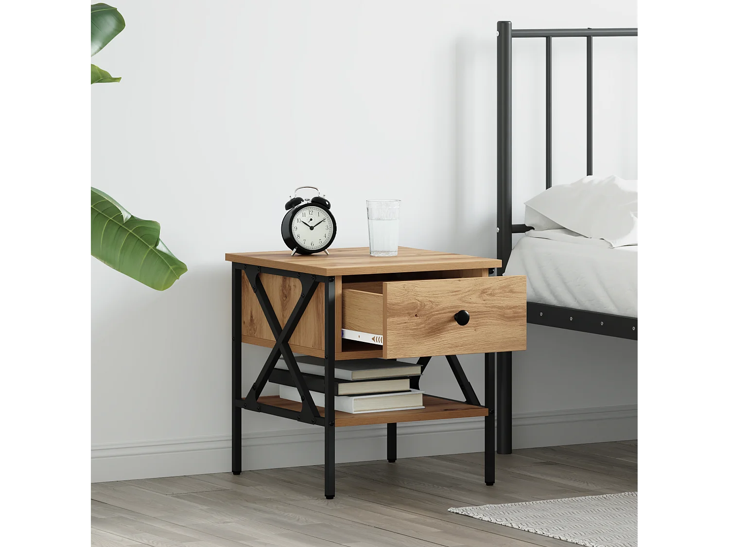 Tables de chevet 2 pcs Chêne 40x42x45 cm Bois reconstitué