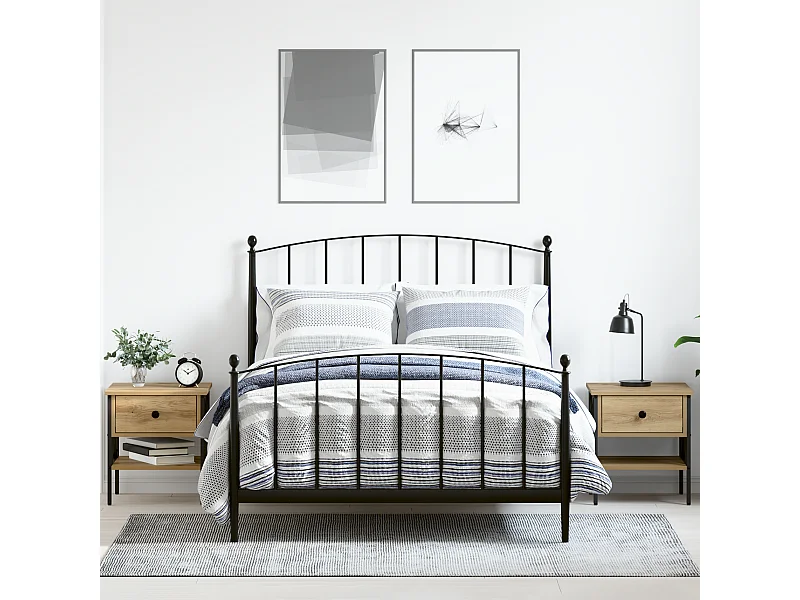 Tables de chevet 2 pcs Chêne 40x42x45 cm Bois reconstitué