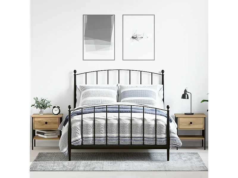 Tables de chevet 2 pcs Chêne 40x42x45 cm Bois reconstitué