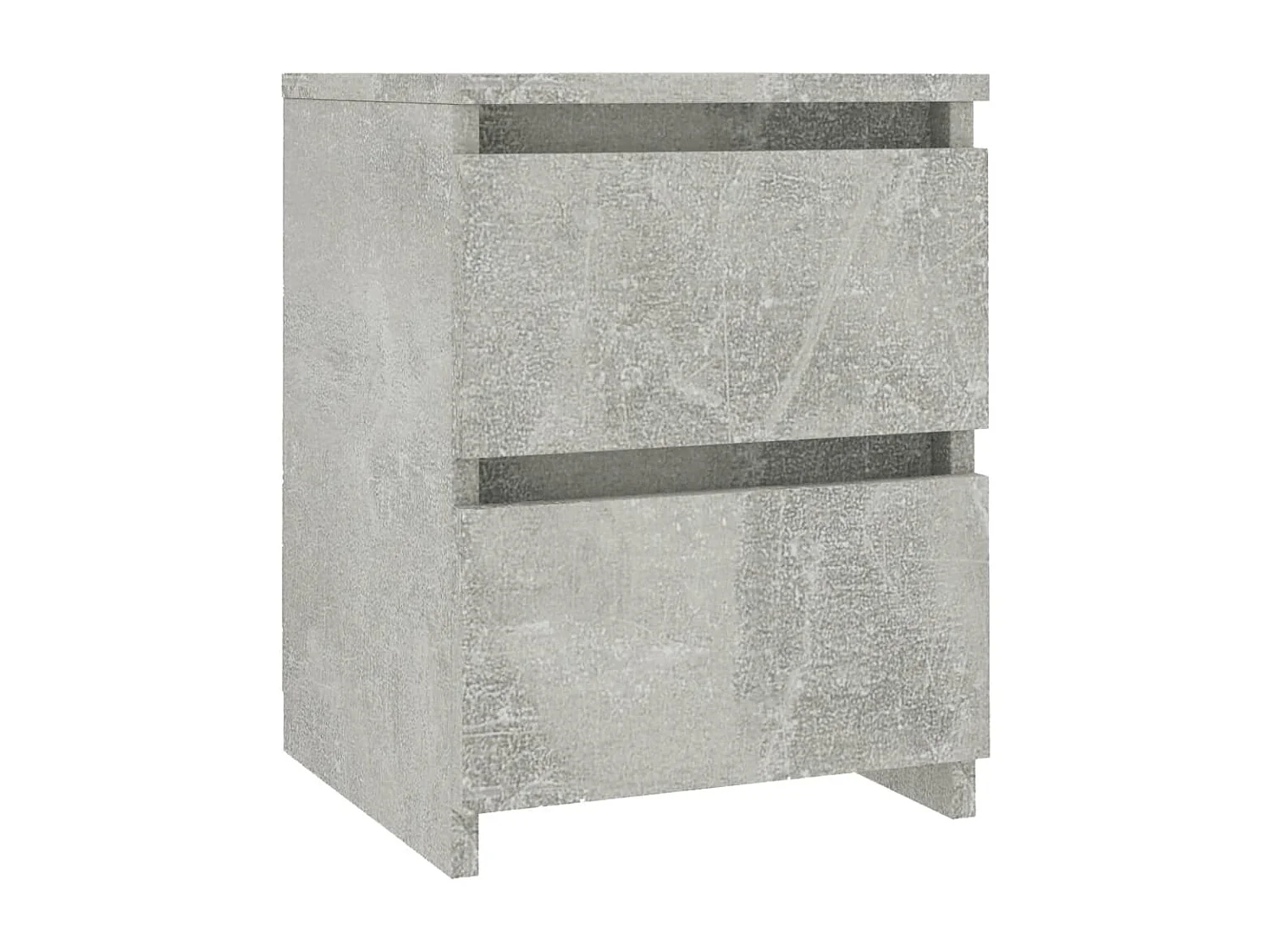 Table de chevet Gris béton 30x30x40 cm Bois d’ingénierie