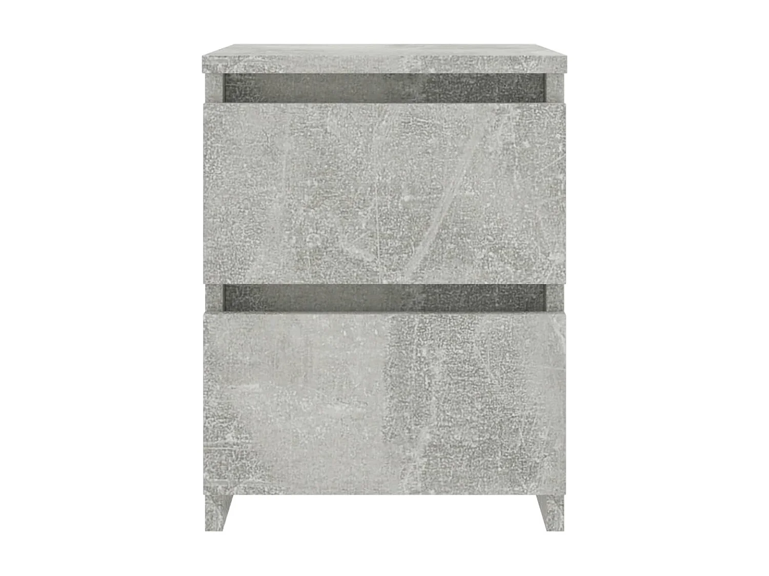 Table de chevet Gris béton 30x30x40 cm Bois d’ingénierie