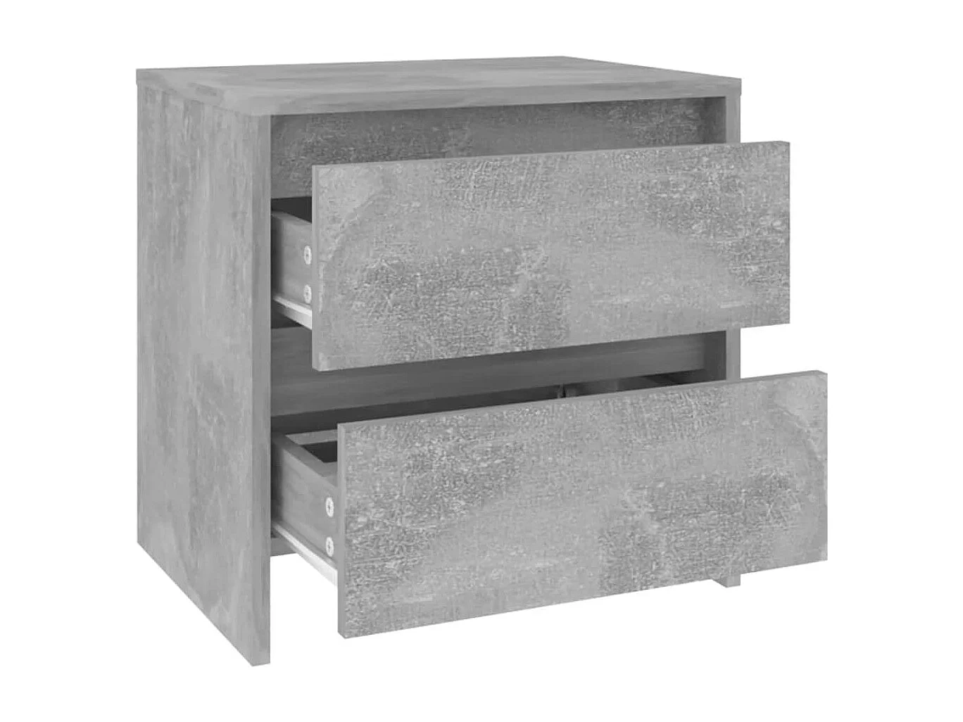 Table de chevet gris béton 45x34,5x44,5 cm bois d’ingénierie