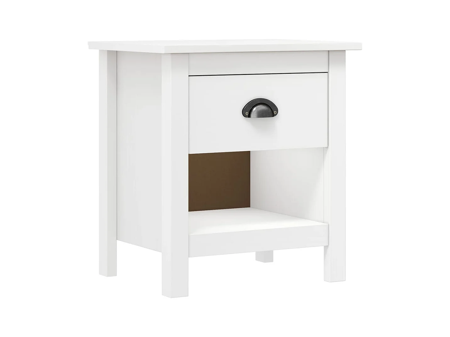 Comodini 2 pz Hill 46x35x49,5 cm Legno massello di pino