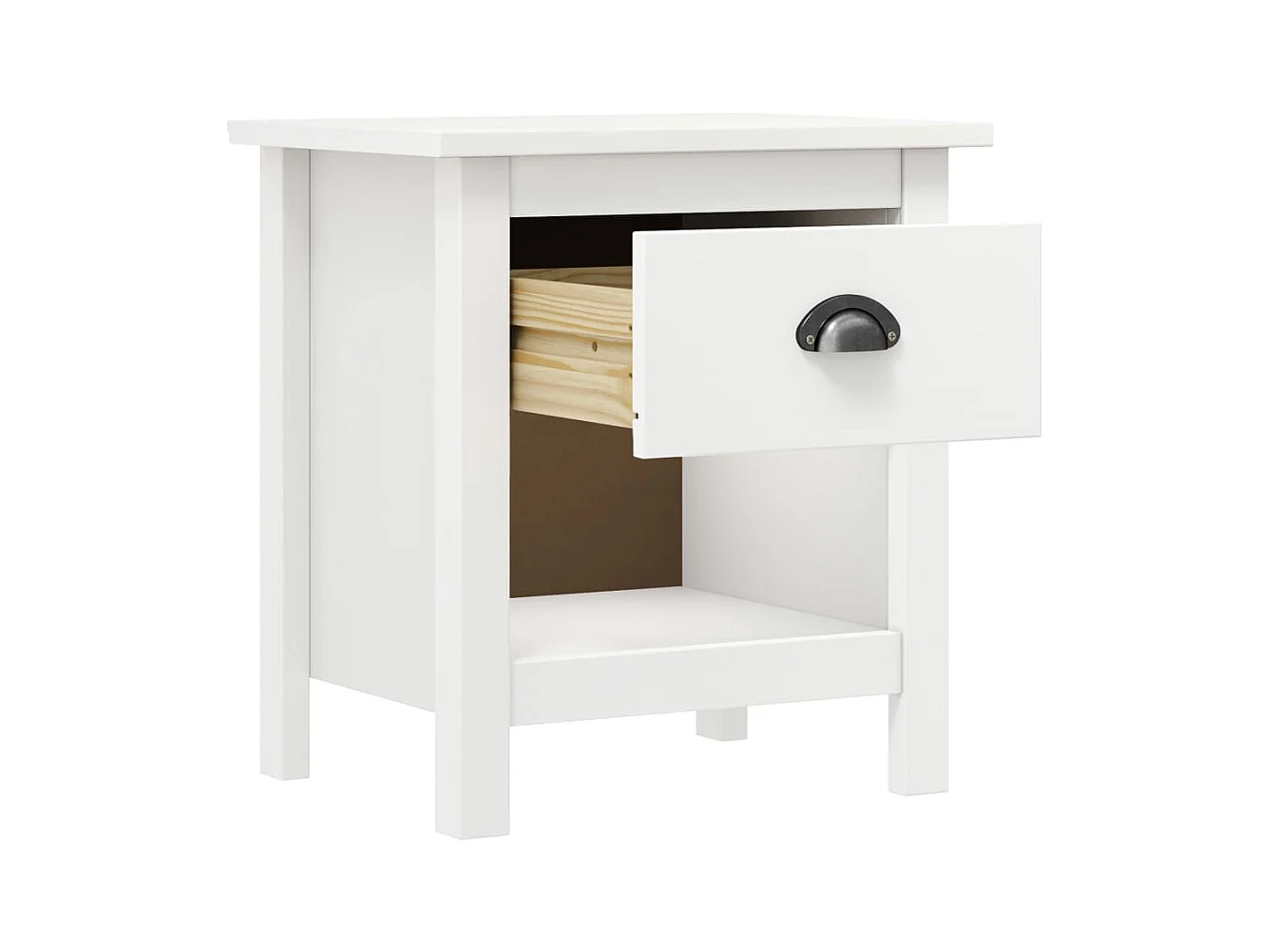 Comodini 2 pz Hill 46x35x49,5 cm Legno massello di pino