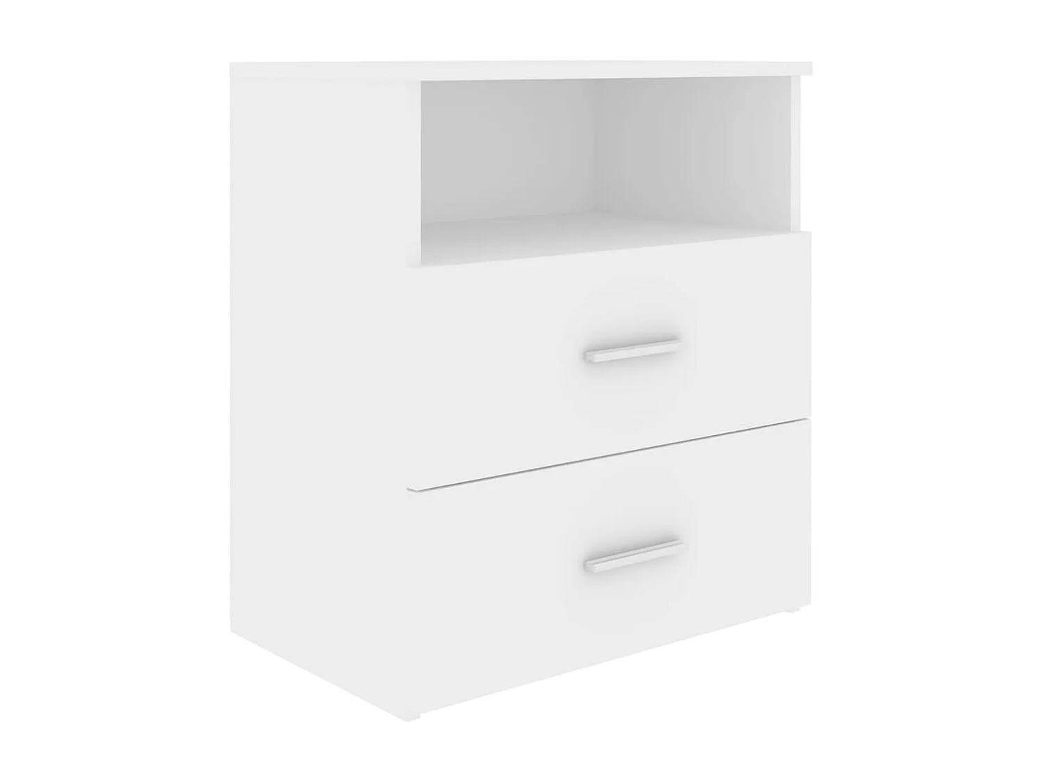 Tables de chevet 2 pcs Blanc 50x32x60 cm