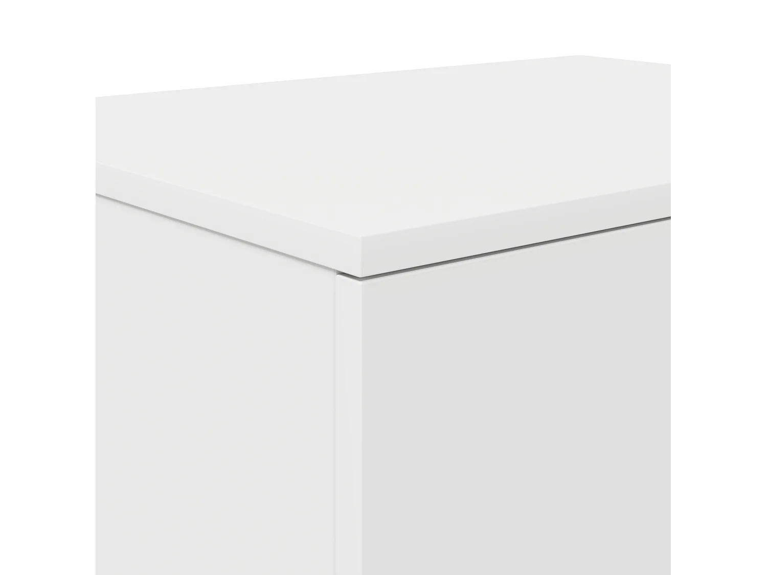 Mobile contenitore bianco 118x41x40 cm in legno ingegnerizzato