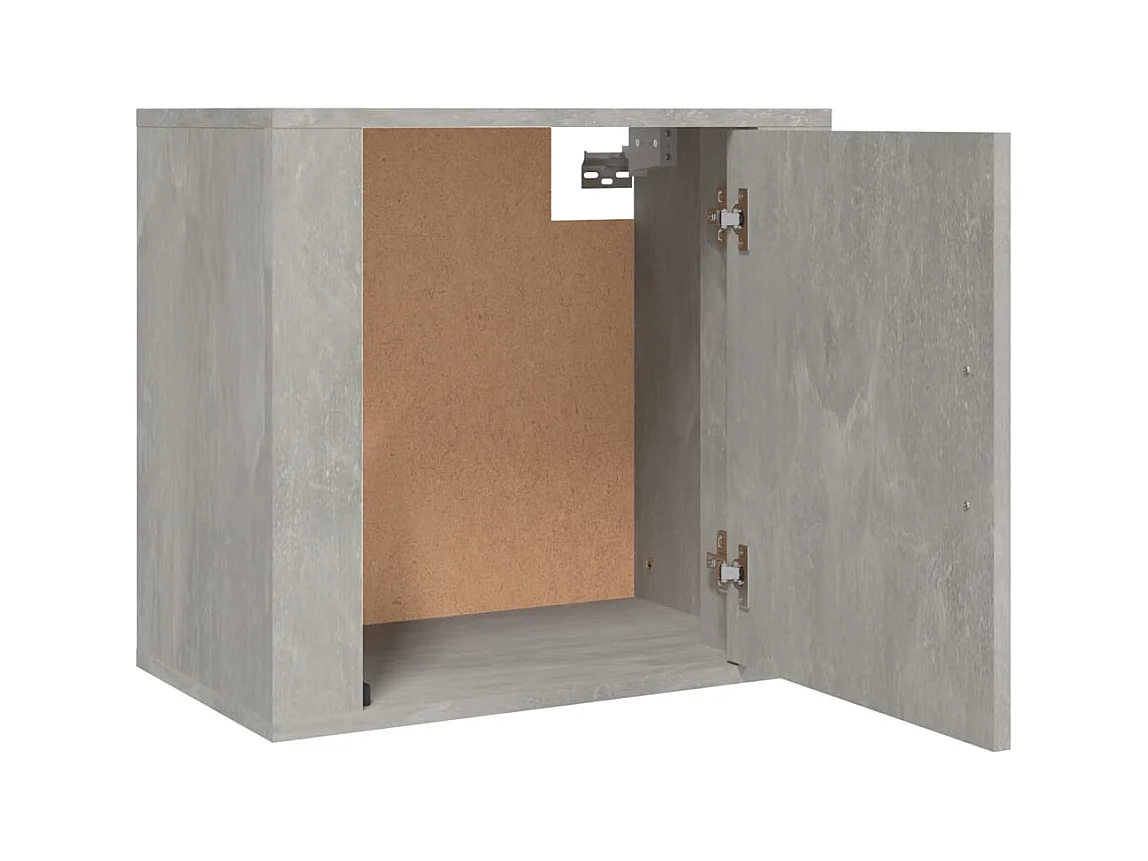 Tables de chevet murales 2 pcs Gris béton 50x30x47 cm