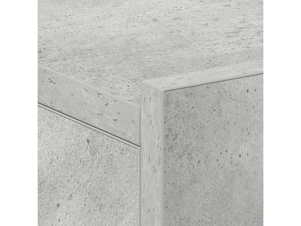 comodini sospesi in legno ingegnerizzato grigio cemento