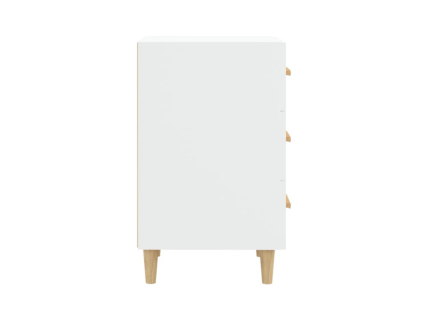 Table de chevet blanc 40x40x66 cm bois d'ingénierie