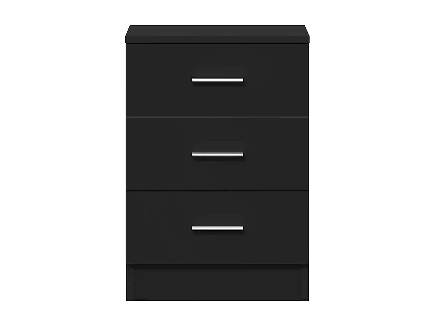 Comodini 2 pz Nero 38x35x56 cm Legno ingegnerizzato