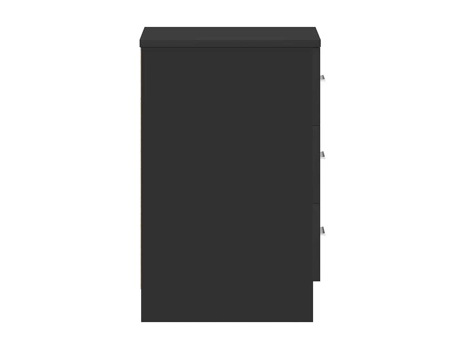 Comodini 2 pz Nero 38x35x56 cm Legno ingegnerizzato