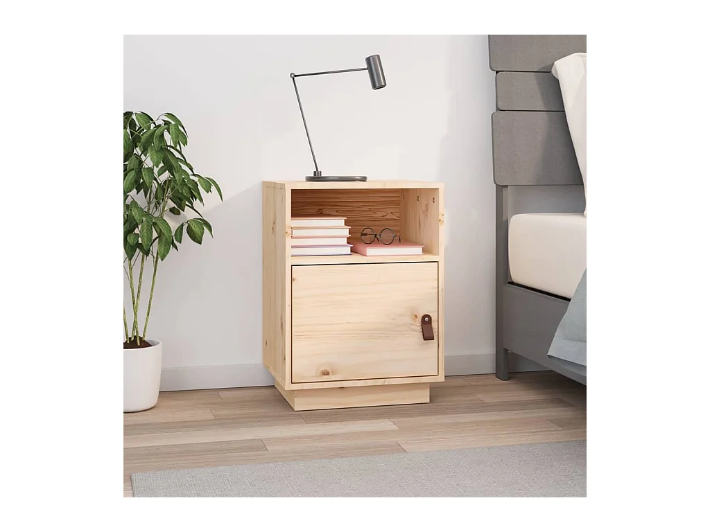 Comodino 40x34x55 cm Legno massello di pino