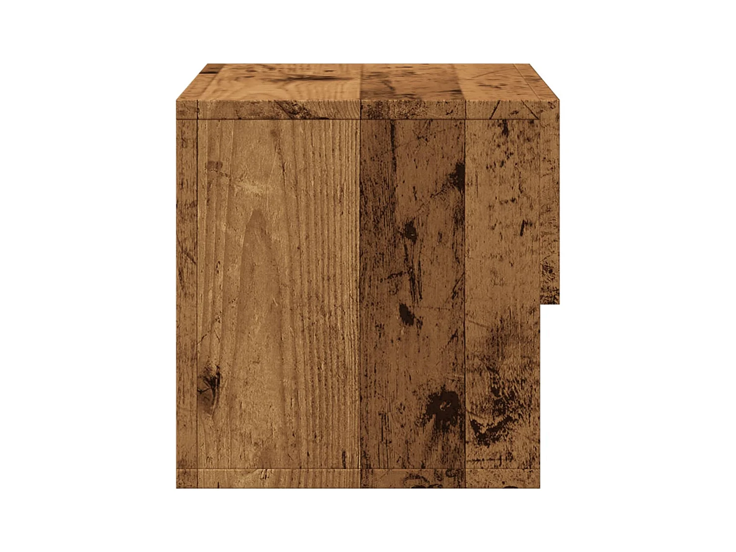 Vecchio comodino in legno da parete