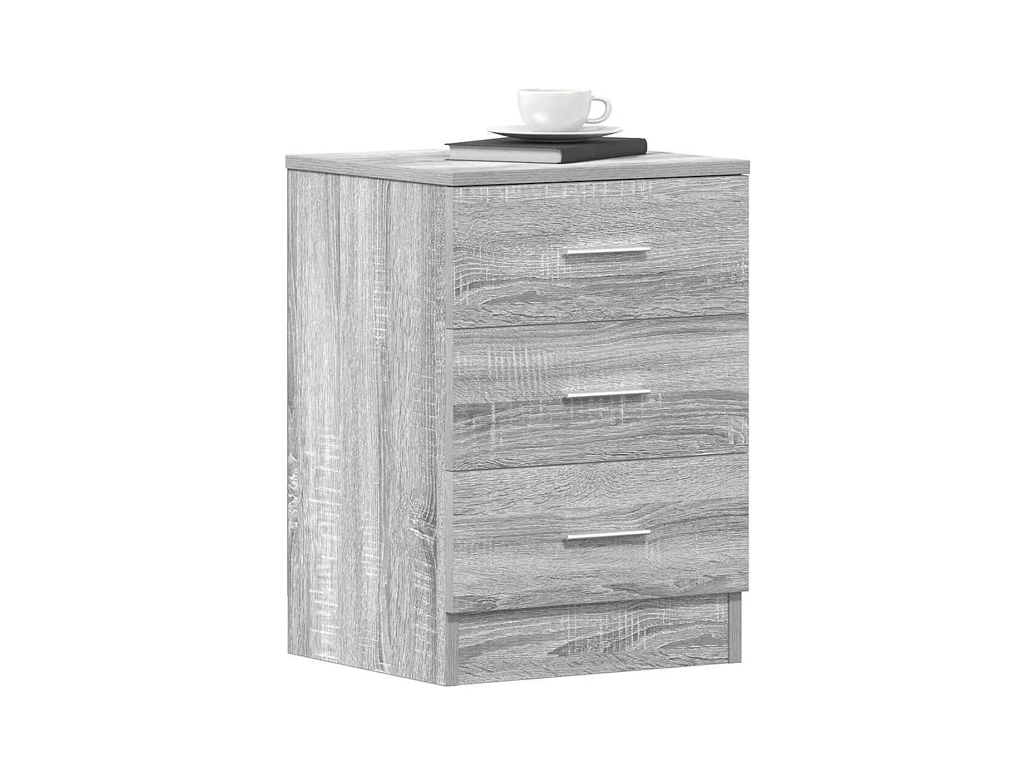 Nachtkastjes 2 stuks Sonoma grijs 38x35x56cm Technisch hout