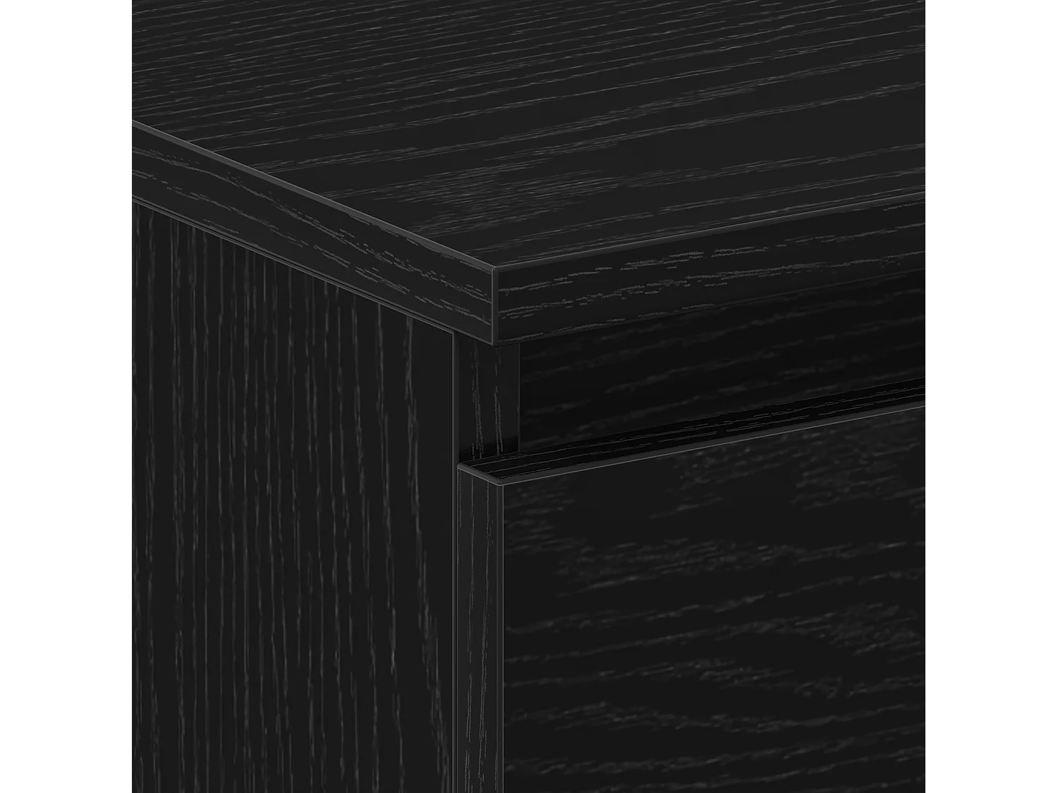 Comodini con cassetti 2 pz Rovere nero 30x30x40 cm