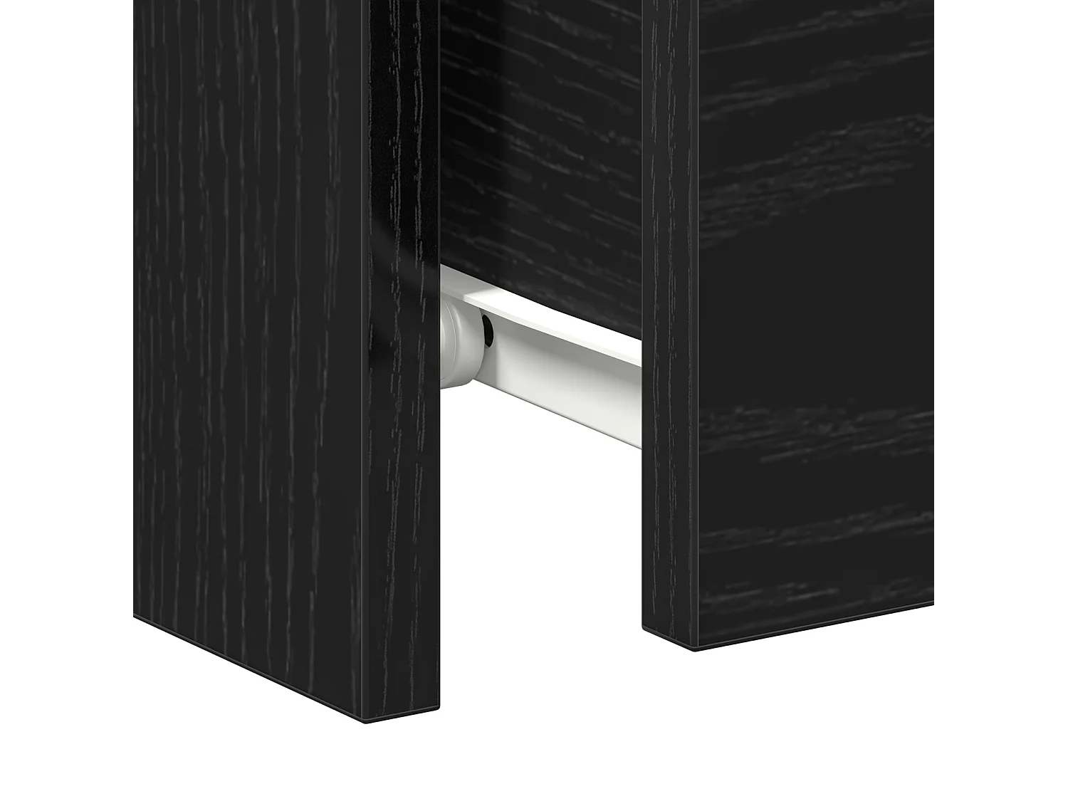 Comodini con cassetti 2 pz Rovere nero 30x30x40 cm