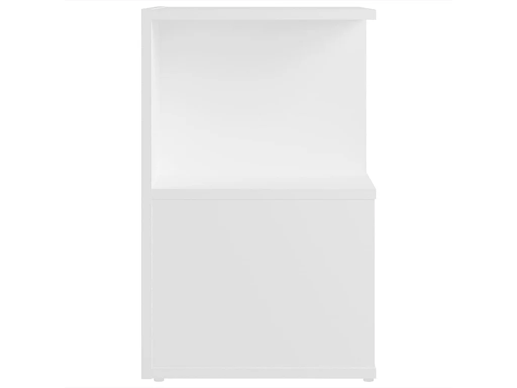 Tables de chevet 2 pcs blanc 35x35x55 cm bois d'ingénierie