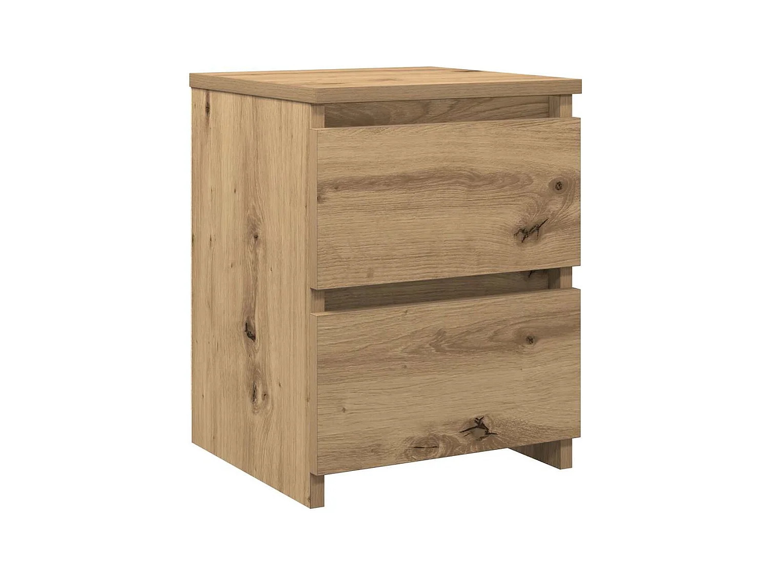 Tables de chevet 2 pcs chêne artisanal bois d'ingénierie