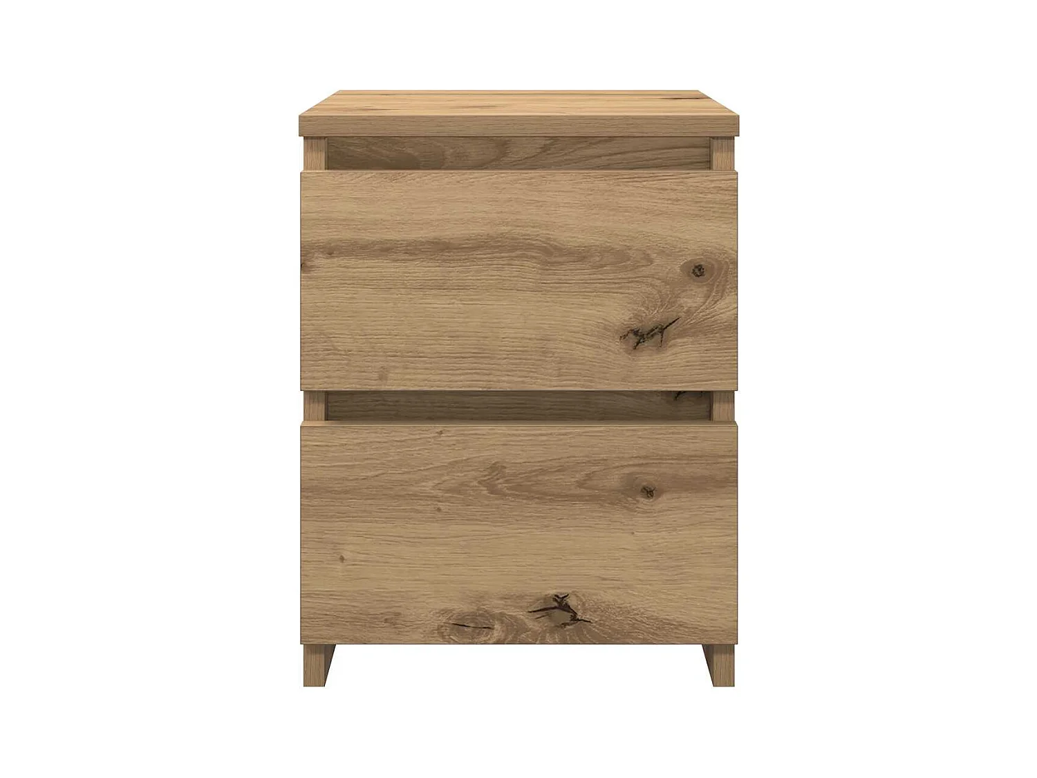 Tables de chevet 2 pcs chêne artisanal bois d'ingénierie