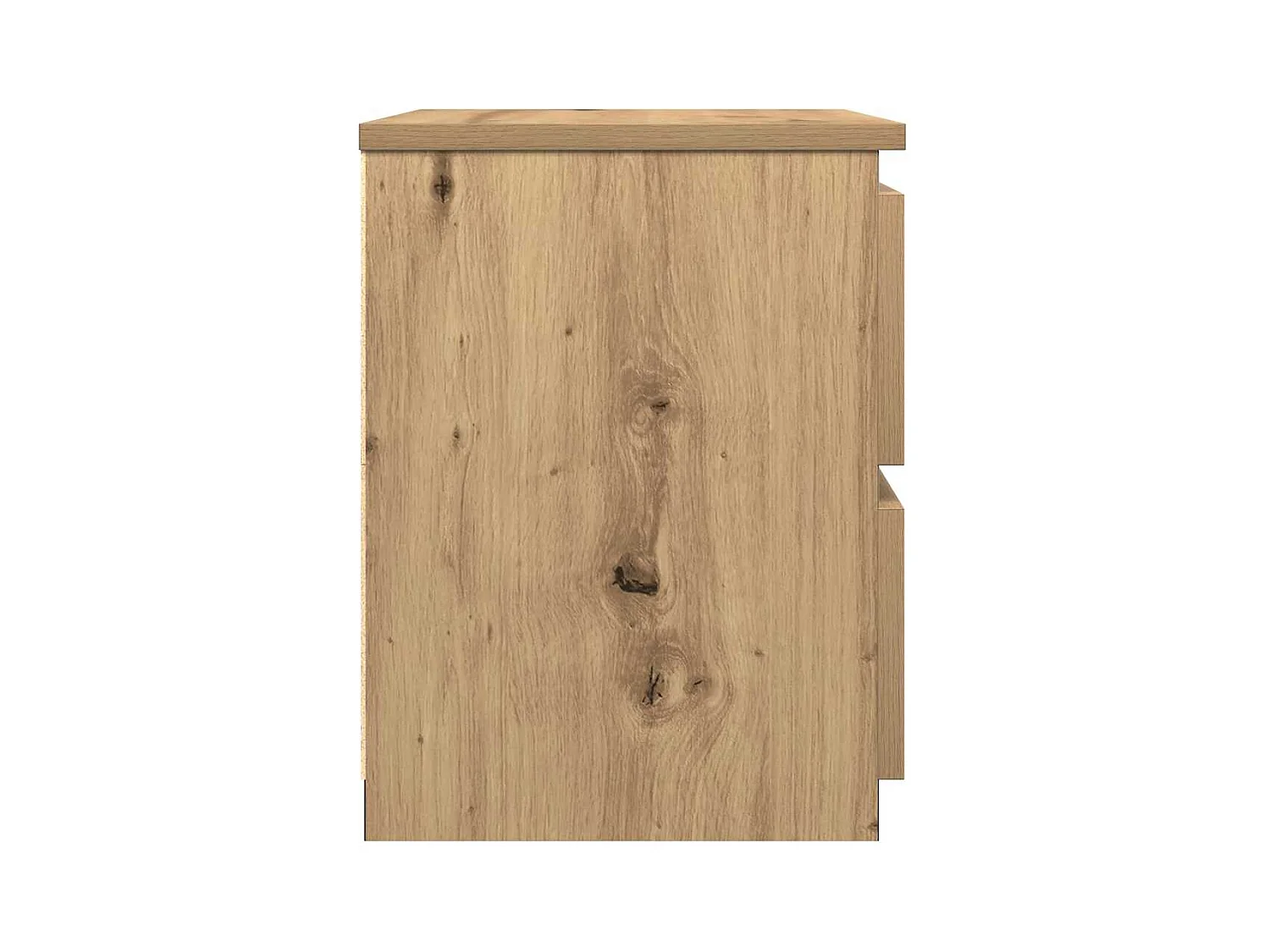 Tables de chevet 2 pcs chêne artisanal bois d'ingénierie