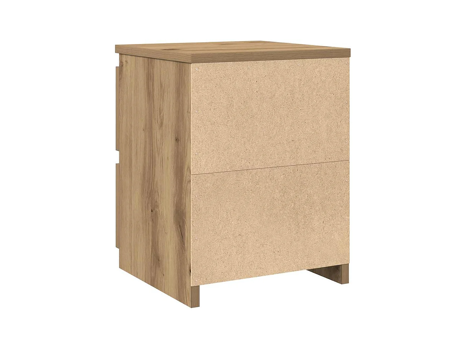 Tables de chevet 2 pcs chêne artisanal bois d'ingénierie