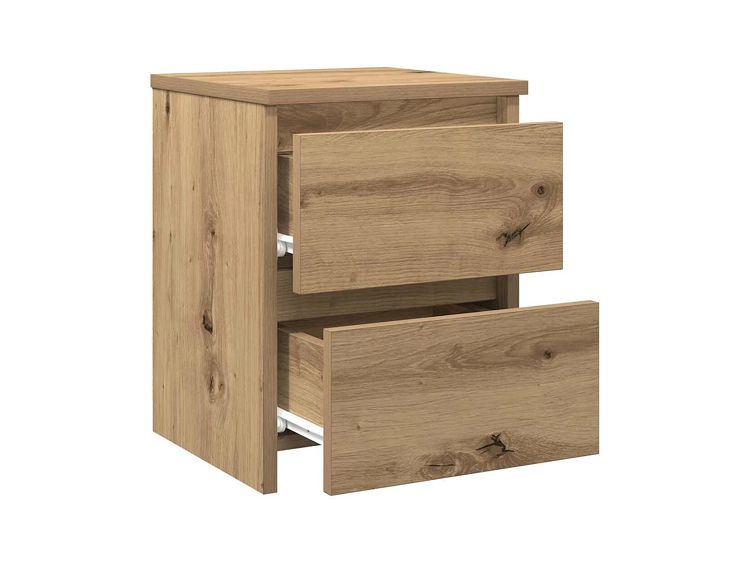 Tables de chevet 2 pcs chêne artisanal bois d'ingénierie