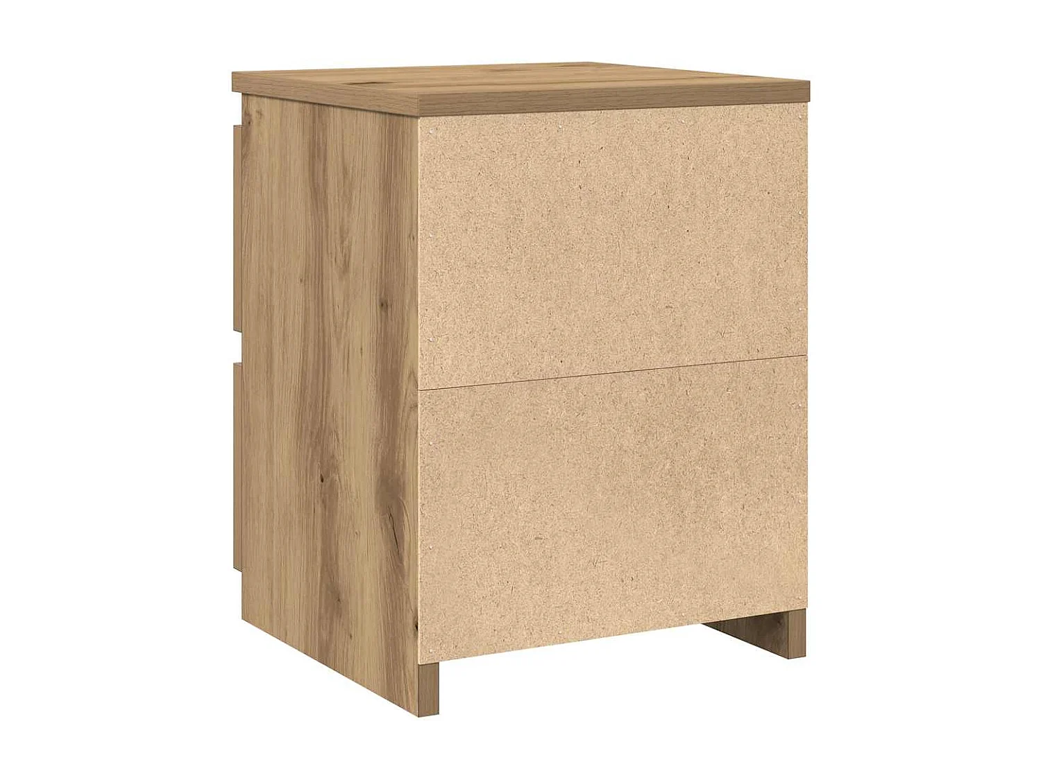 Tables de chevet 2 pcs chêne artisanal bois d'ingénierie