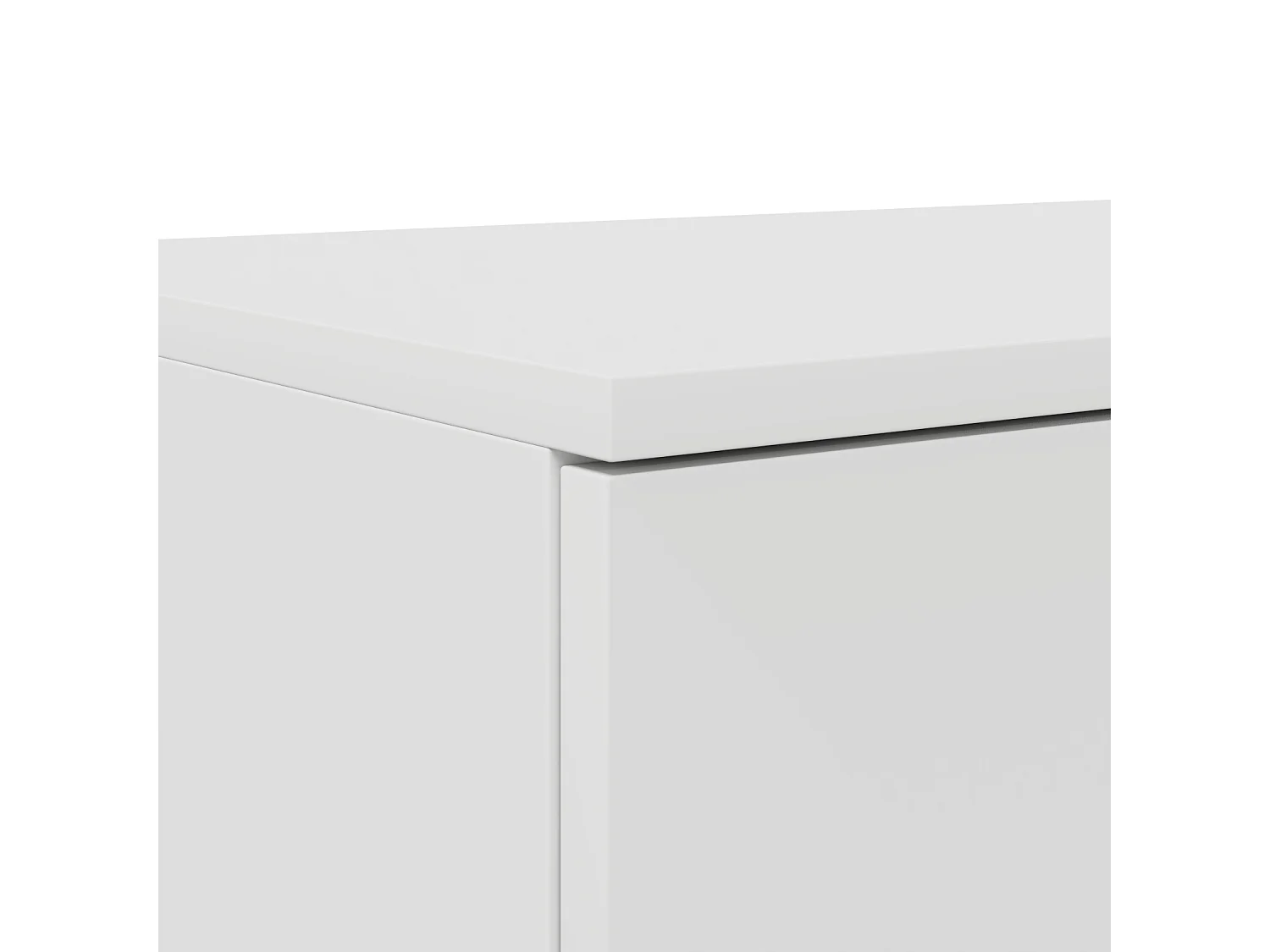 Cassettiera letto bianca 160x36,5x16,5 cm in truciolare