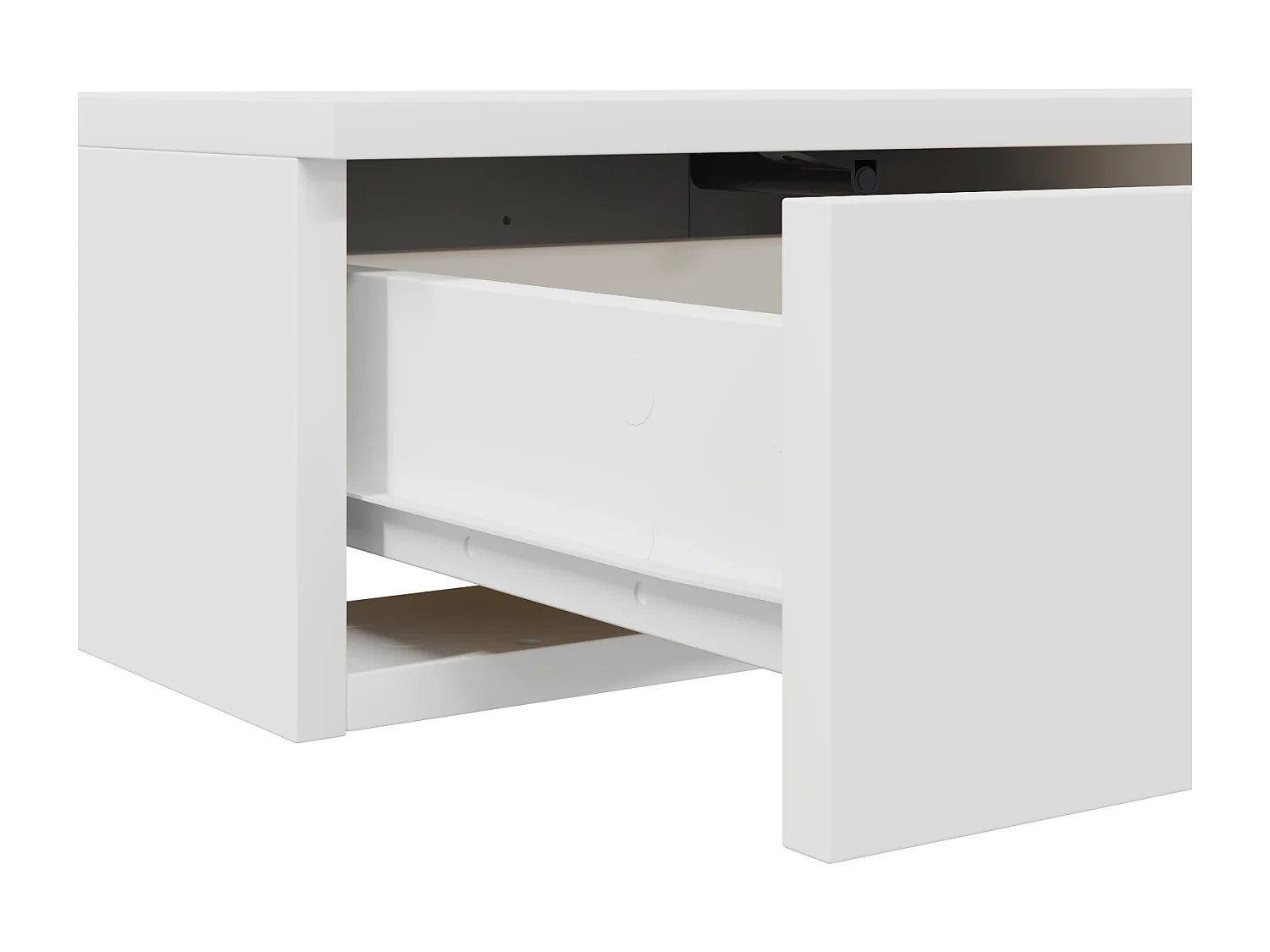 Tiroirs de lit Blanc 160x36,5x16,5 cm en bois aggloméré