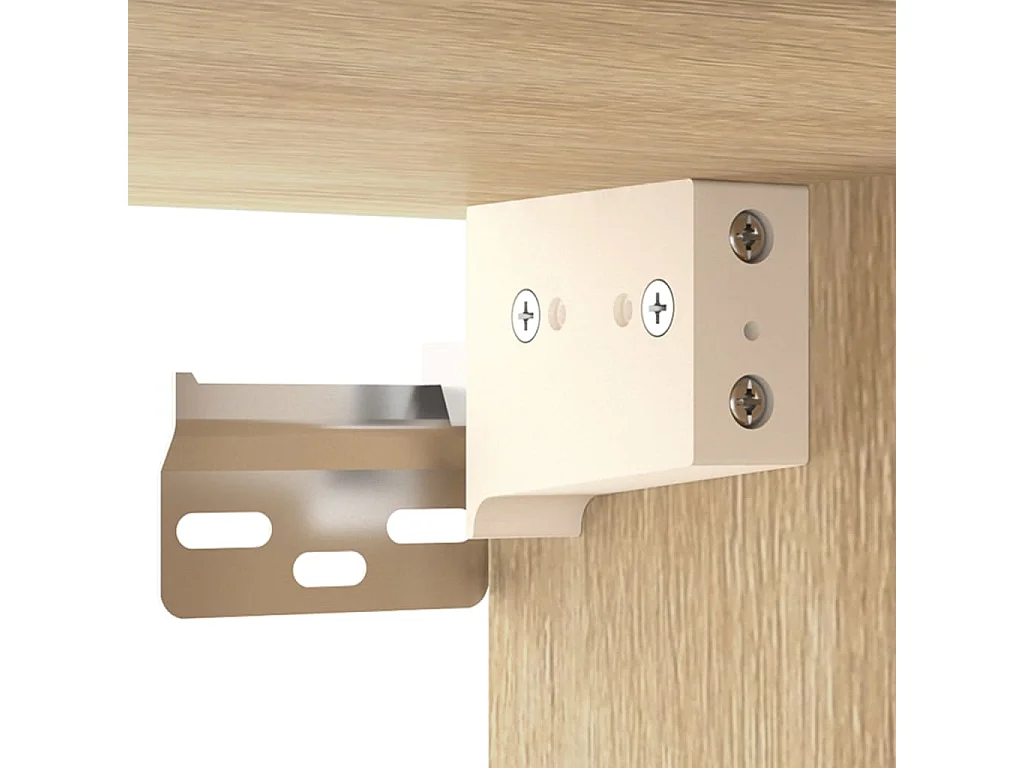 Comodini da parete 2 pz rovere sonoma 35x35x20 cm