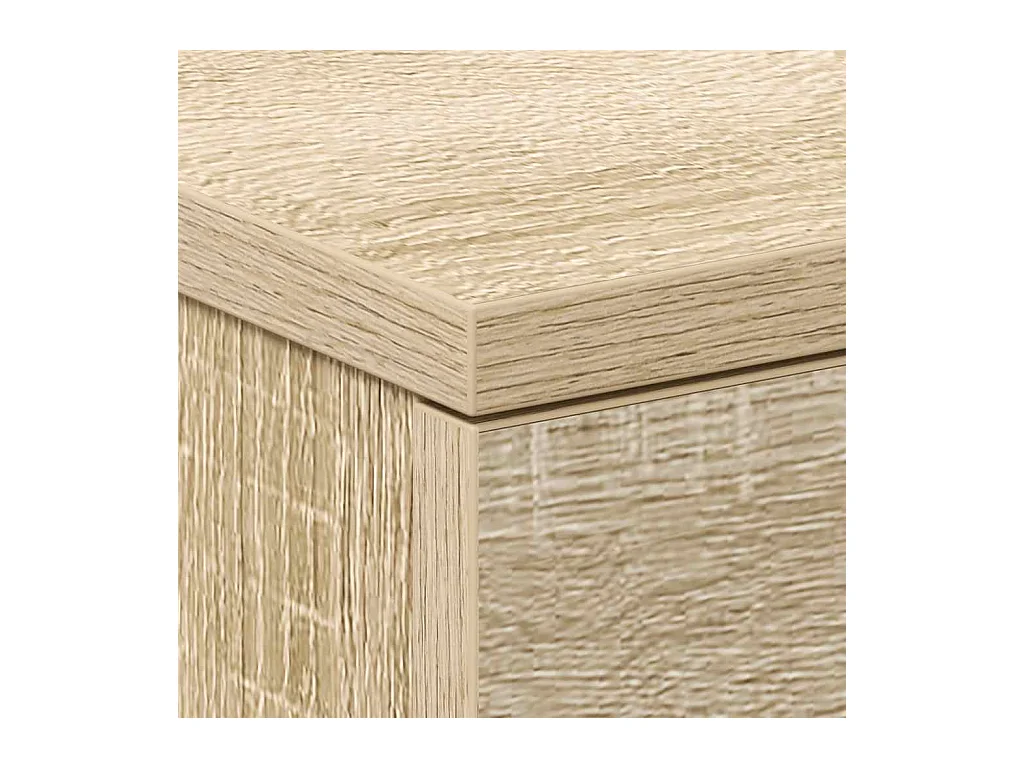 Tables de chevet 2pcs chêne sonoma 38x35x56cm bois d'ingénierie
