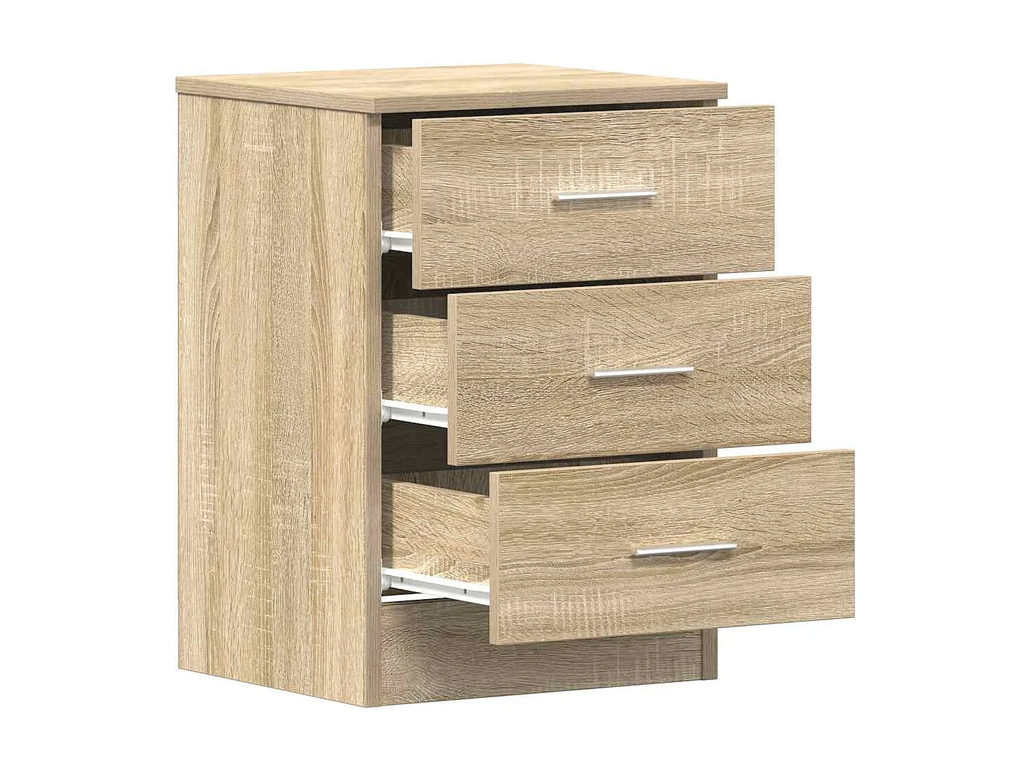 Tables de chevet 2pcs chêne sonoma 38x35x56cm bois d'ingénierie