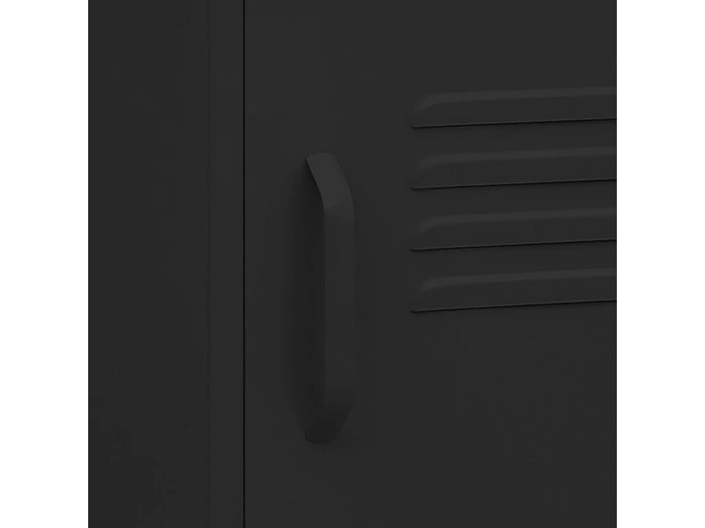 Table de chevet Noir 35x35x51 cm Acier