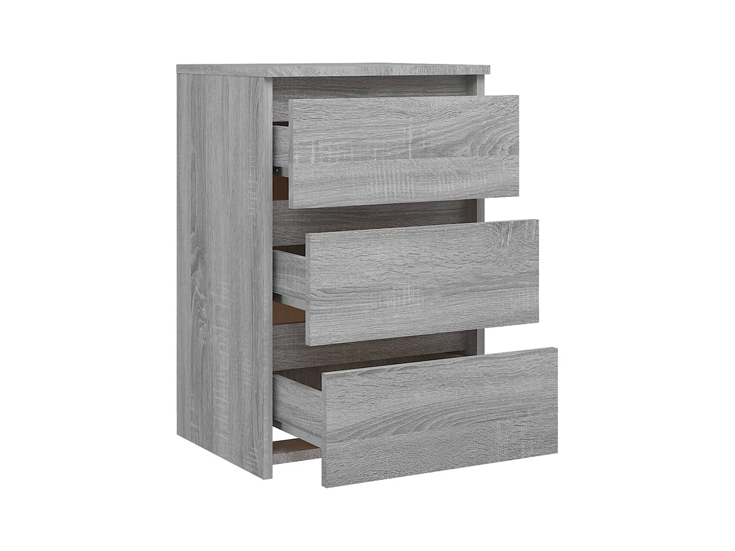 Comodini 2 pz. Sonoma grigio 40x35x62,5cm Legno composito