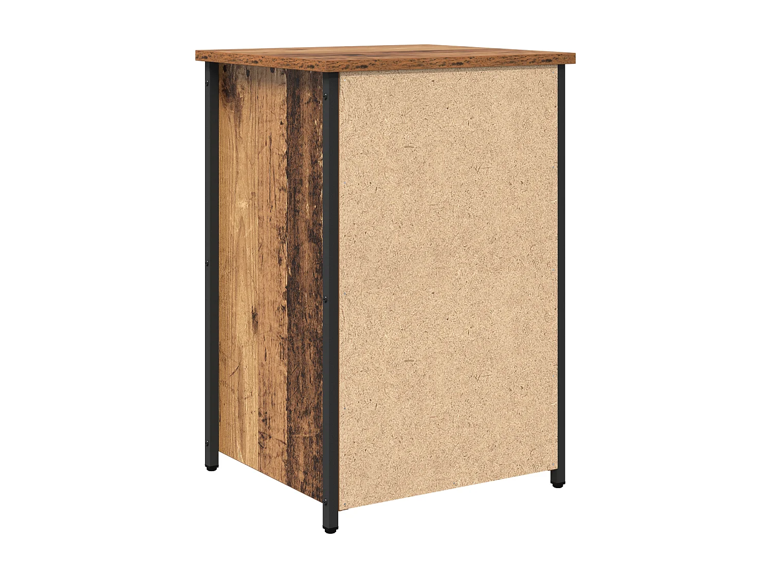 Oude houten tafel Oud hout MDF, Spaanplaat, Metaal