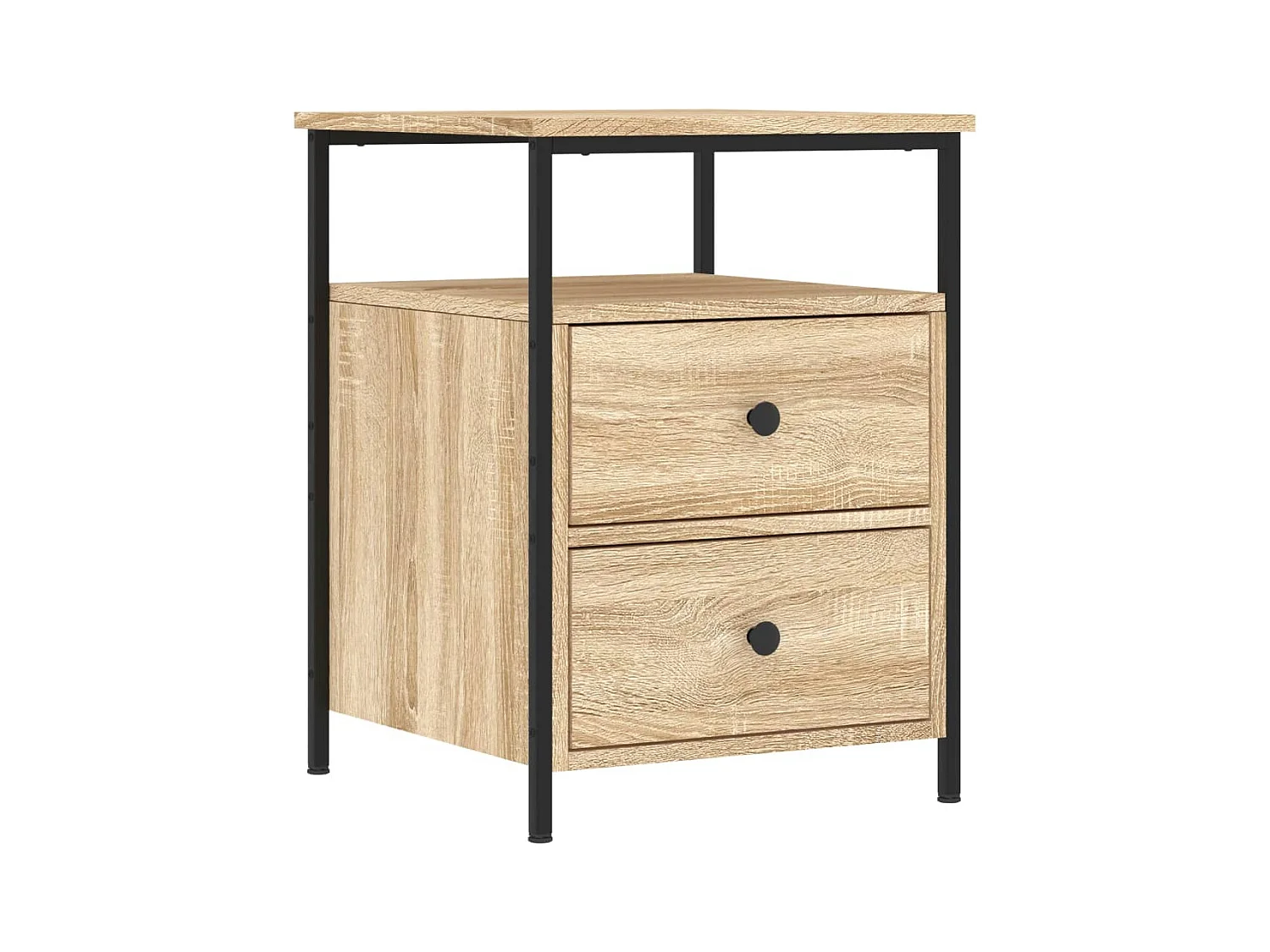 Table de chevet chêne sonoma 44x45x60 cm bois d'ingénierie