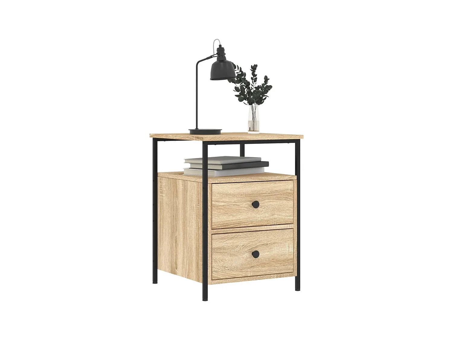 Table de chevet chêne sonoma 44x45x60 cm bois d'ingénierie