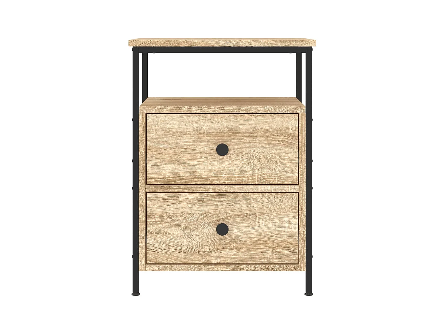 Table de chevet chêne sonoma 44x45x60 cm bois d'ingénierie