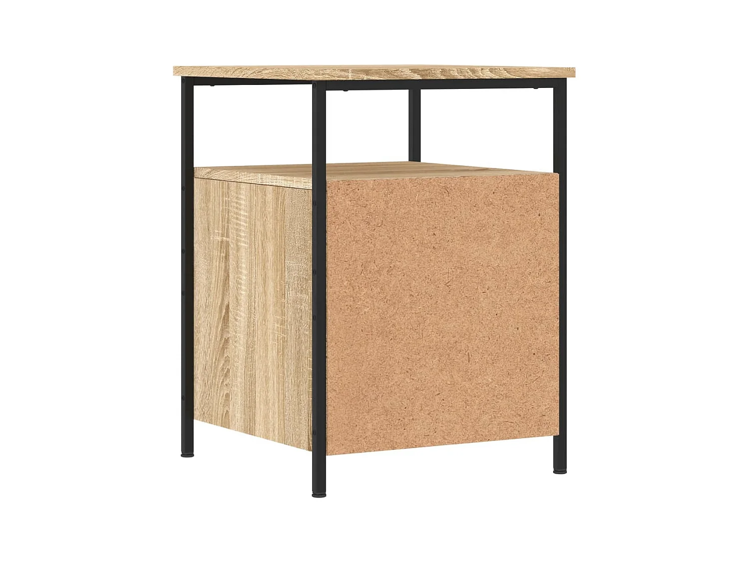 Table de chevet chêne sonoma 44x45x60 cm bois d'ingénierie