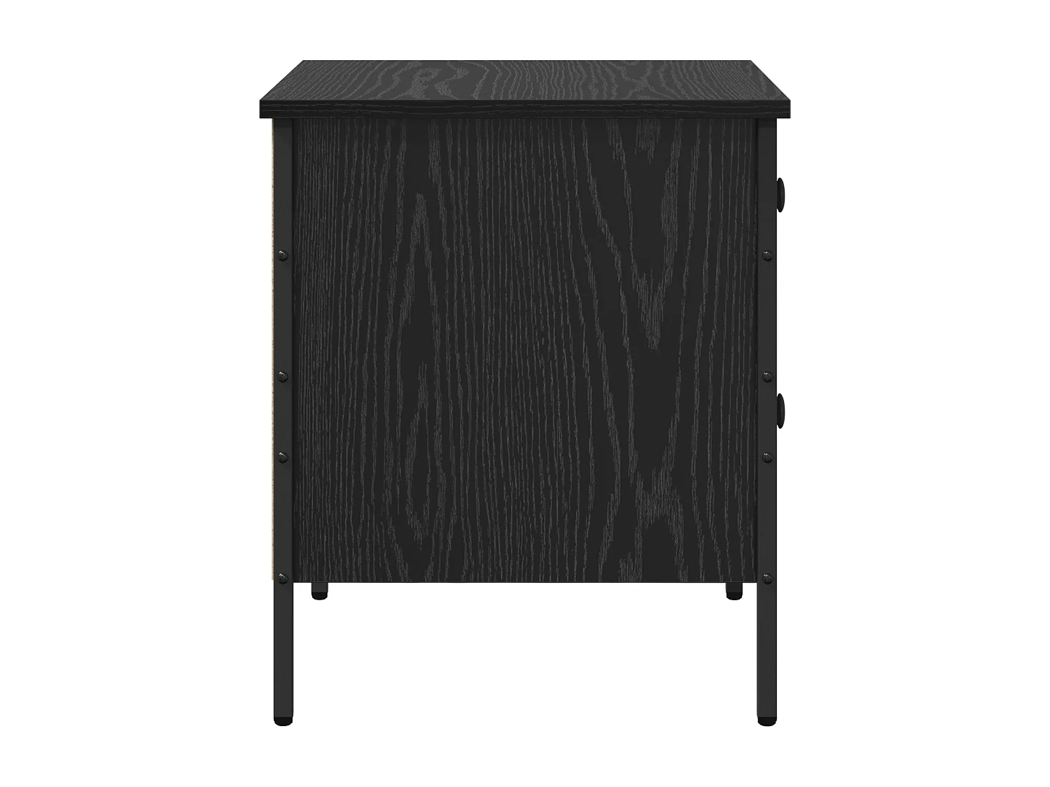 Armoire de chevet en chêne noir 40x42x50 cm en bois d'ingénierie