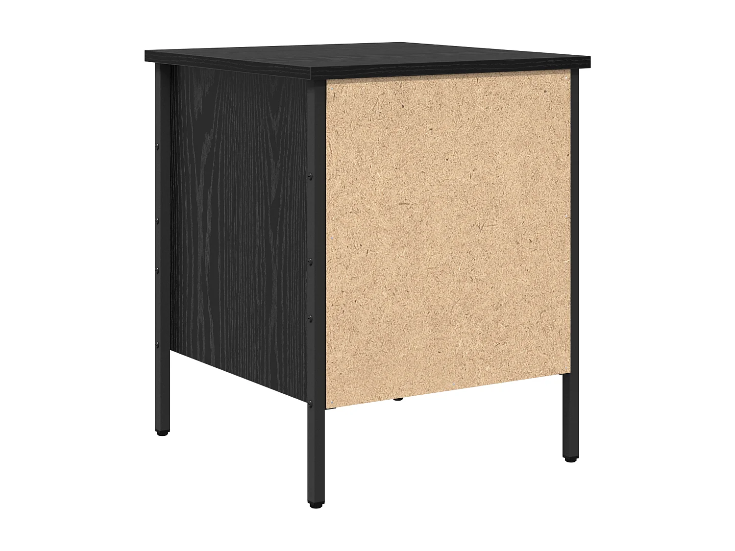 Armoire de chevet en chêne noir 40x42x50 cm en bois d'ingénierie