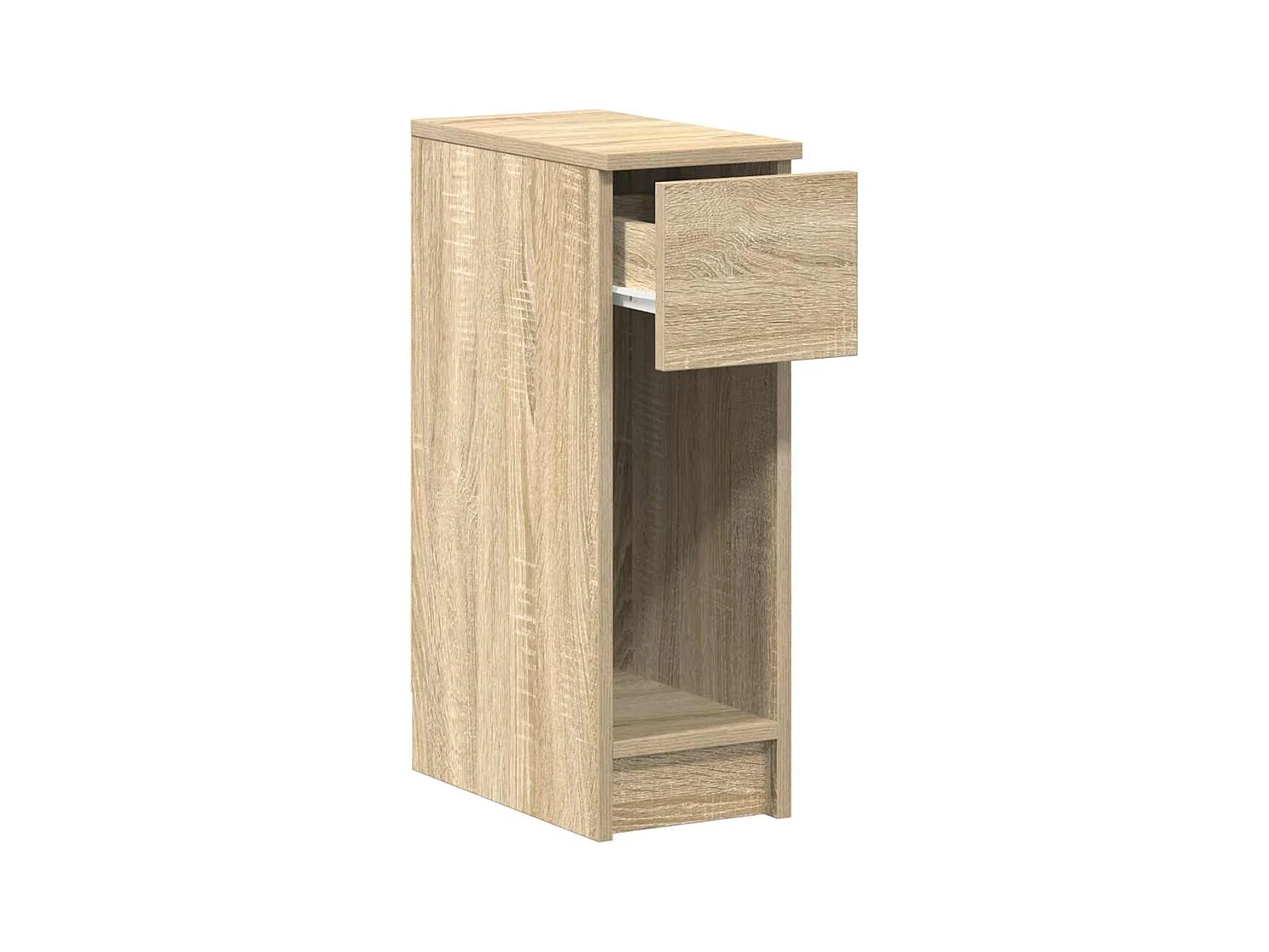 Comodino con cassetto, rovere Sonoma, 20x36x60 cm